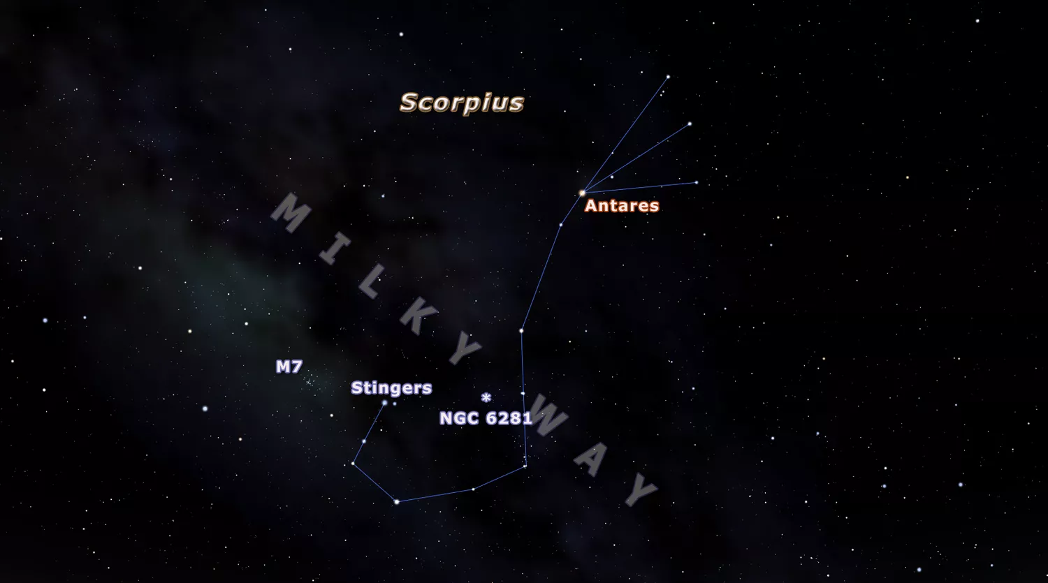  Constellations and asterisms: Fish Hook in Scorpion